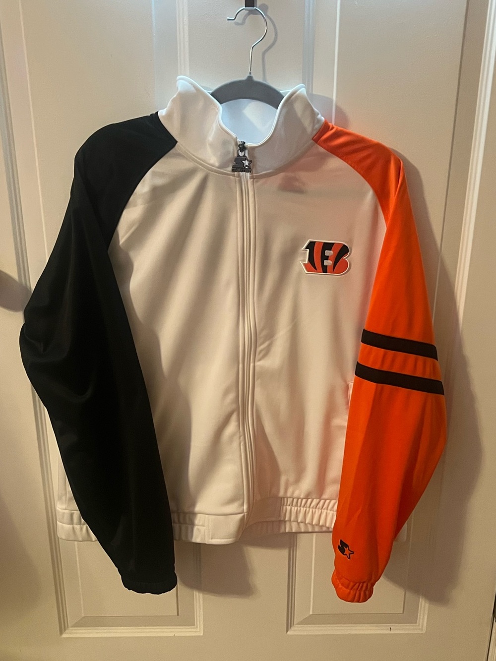 Cincinnati Bengals Women’s White, Black & Orange Track Jacket